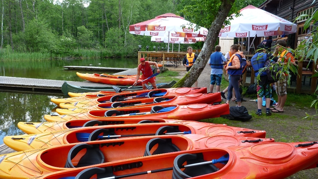 Start do spływu kajakowego na trasie Krutyń - Iznota Start do spływu kajakowego na trasie Krutyń - Iznota