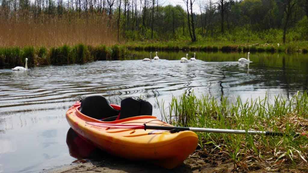 Kajak na rzece Krutyni Kajak na rzece Krutyni