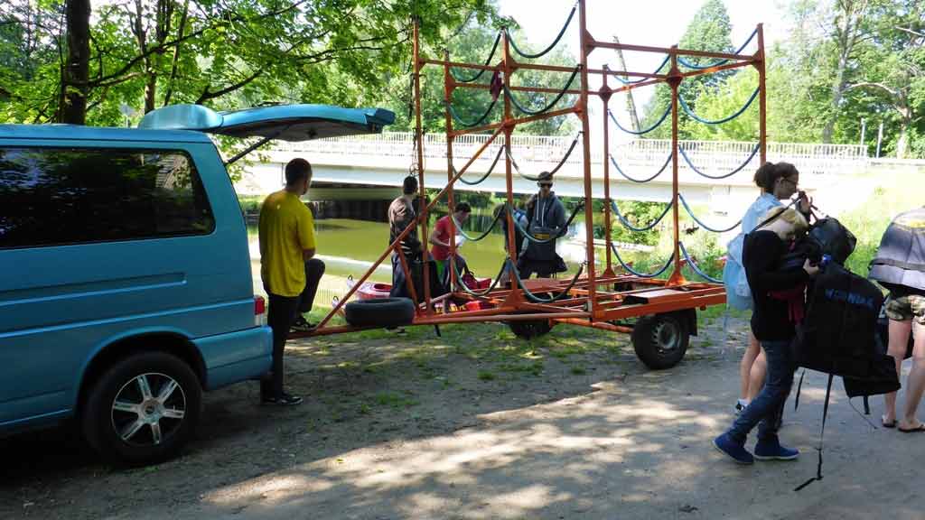 Spływ jednodniowy na trasie Bieńki - Spychowo - zakończenie spływu przy moście drogowym w miejscowości Spychowo Spływ jednodniowy na trasie Bieńki - Spychowo - zakończenie spływu przy moście drogowym w miejscowości Spychowo