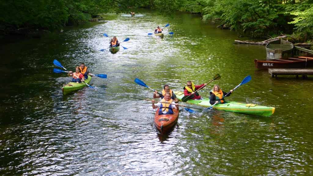 Kajaki na rzece Krutyni Kajaki na rzece Krutyni
