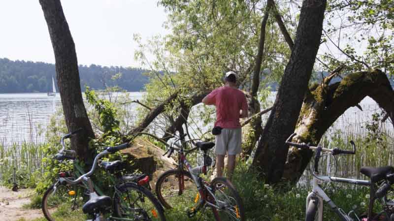 Wycieczka rowerowa - brzeg jeziora Bełdany