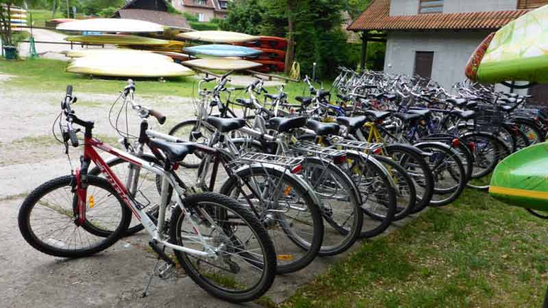 Rowery w wypożyczalni kajaków Wodniak Rowery w wypożyczalni kajaków Wodniak